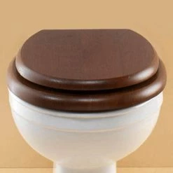 Silverdale BTW Traditional Luxury Mahogany Wooden Toilet Seat