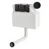 Venice Concealed WC Cistern with Black Push Button Flush 1 Venice Concealed WC Cistern with Black Push Button Flush -Toilet Accessories shop VCCBLK p
