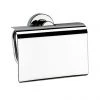 Venice Chrome Toilet Roll Holder with Cover -Toilet Accessories shop VCHRA14 P