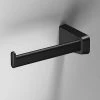 Venice Square Black Left Hand Toilet Roll Holder -Toilet Accessories shop VSQBLK80 P