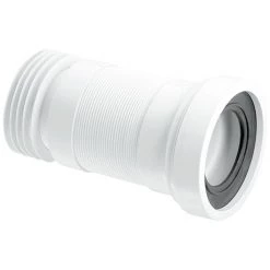 McAlpine Straight Flexible WC Pan Connector - Length 140-290mm - WC-F23R