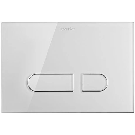 Duravit DuraSystem A1 Glass Flush Plate - White - WD5002012000 3 Duravit DuraSystem A1 Glass Flush Plate - White - WD5002012000