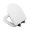 Croydex Garda D-Shape White Flexi-Fix Toilet Seat with Soft Close and Quick Release - WL600922H -Toilet Accessories shop WL600922H P