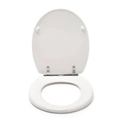 Croydex Lugano White Flexi-Fix Toilet Seat with Soft Close and Quick Release - WL601022H -Toilet Accessories shop WL601022H D2 460
