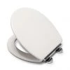Croydex Lugano White Flexi-Fix Toilet Seat with Soft Close and Quick Release - WL601022H -Toilet Accessories shop WL601022H P