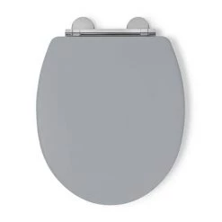 Croydex Lugano Grey Flexi-Fix Toilet Seat with Soft Close and Quick Release - WL601031H 8 Croydex Lugano Grey Flexi-Fix Toilet Seat with Soft Close and Quick Release - WL601031H -Toilet Accessories shop WL601031H D1 460