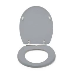 Croydex Lugano Grey Flexi-Fix Toilet Seat with Soft Close and Quick Release - WL601031H 9 Croydex Lugano Grey Flexi-Fix Toilet Seat with Soft Close and Quick Release - WL601031H -Toilet Accessories shop WL601031H D2 460