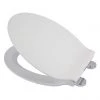 Croydex Flexi-Fix Michigan White Anti-Bacterial Toilet Seat with Soft Close and Quick Release - WL601622H -Toilet Accessories shop WL601622H P