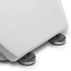 Croydex Flexi-Fix Constance White Anti-Bacterial Toilet Seat with Soft Close and Quick Release - WL601722H -Toilet Accessories shop WL601722H ai2 460