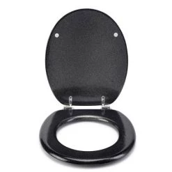 Croydex Flexi-Fix Black Quartz Effect Anti-Bacterial Toilet Seat - WL601821H 11 Croydex Flexi-Fix Black Quartz Effect Anti-Bacterial Toilet Seat - WL601821H -Toilet Accessories shop WL601821H ai3 460