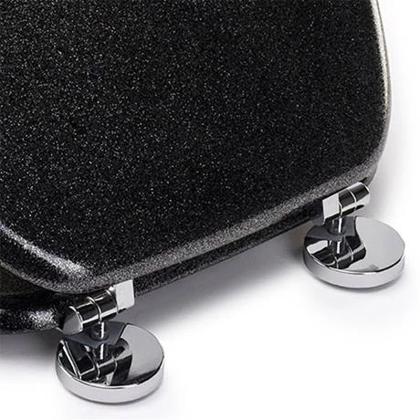 Croydex Flexi-Fix Black Quartz Effect Anti-Bacterial Toilet Seat - WL601821H 8 Croydex Flexi-Fix Black Quartz Effect Anti-Bacterial Toilet Seat - WL601821H - Image 6