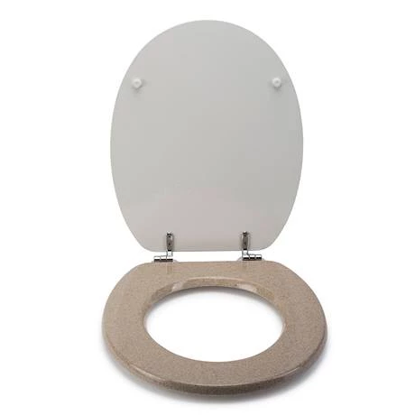 Croydex Flexi-Fix Dorney Sandstone Effect Anti-Bacterial Toilet Seat - WL601915H 6 Croydex Flexi-Fix Dorney Sandstone Effect Anti-Bacterial Toilet Seat - WL601915H - Image 4