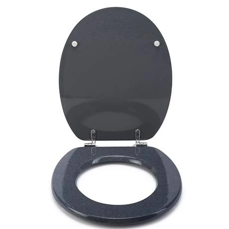 Croydex Flexi-Fix Dove Granite Effect Anti-Bacterial Toilet Seat - WL601931H 4 Croydex Flexi-Fix Dove Granite Effect Anti-Bacterial Toilet Seat - WL601931H - Image 2