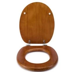 Croydex Flexi-Fix Davos Antique Effect Solid Pine Anti-Bacterial Toilet Seat - WL602250H -Toilet Accessories shop WL602250H ai5 460