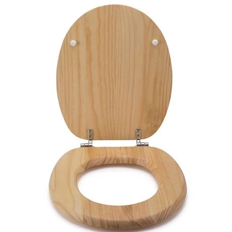 Croydex Flexi-Fix Davos Blonded Effect Solid Pine Anti-Bacterial Toilet Seat - WL602272H 7 Croydex Flexi-Fix Davos Blonded Effect Solid Pine Anti-Bacterial Toilet Seat - WL602272H - Image 5