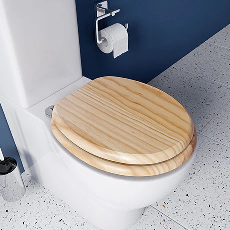 Croydex Flexi-Fix Davos Blonded Effect Solid Pine Anti-Bacterial Toilet Seat - WL602272H 3 Croydex Flexi-Fix Davos Blonded Effect Solid Pine Anti-Bacterial Toilet Seat - WL602272H