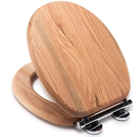 Croydex Flexi-Fix Rutland Solid Oak Anti-Bacterial Toilet Seat with Soft Close and Quick Release - WL602376H 4 Croydex Flexi-Fix Rutland Solid Oak Anti-Bacterial Toilet Seat with Soft Close and Quick Release - WL602376H - Image 2