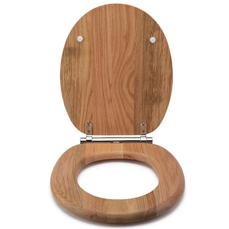 Croydex Flexi-Fix Rutland Solid Oak Anti-Bacterial Toilet Seat with Soft Close and Quick Release - WL602376H 5 Croydex Flexi-Fix Rutland Solid Oak Anti-Bacterial Toilet Seat with Soft Close and Quick Release - WL602376H - Image 3
