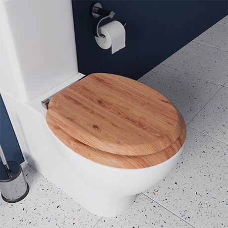 Croydex Flexi-Fix Rutland Solid Oak Anti-Bacterial Toilet Seat with Soft Close and Quick Release - WL602376H 3 Croydex Flexi-Fix Rutland Solid Oak Anti-Bacterial Toilet Seat with Soft Close and Quick Release - WL602376H