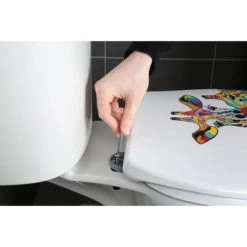 Croydex Francie & Josie Flexi-Fix Toilet Seat by Steven Brown Art - WL604122 -Toilet Accessories shop WL604122 D4 460