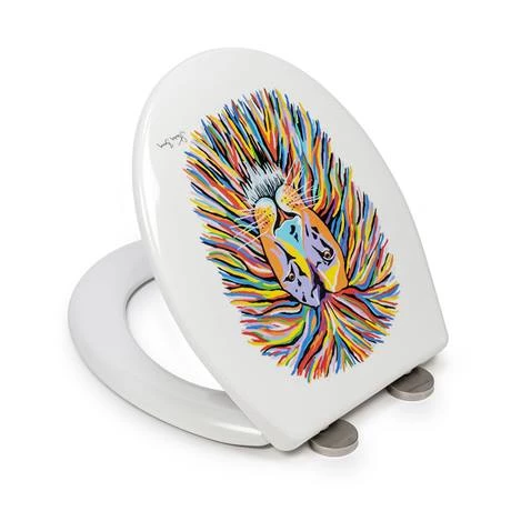 Croydex Lewis McZoo Flexi-Fix Toilet Seat by Steven Brown Art - WL604322H 6 Croydex Lewis McZoo Flexi-Fix Toilet Seat by Steven Brown Art - WL604322H - Image 4