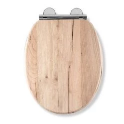 Croydex Corella Grey Oak Effect Flexi-Fix Toilet Seat with Soft Close and Quick Release - WL605231H -Toilet Accessories shop WL605231H D4 460
