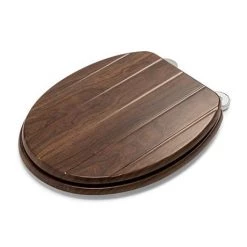 Croydex Molvena Walnut Effect Flexi-Fix Toilet Seat - WL610477H -Toilet Accessories shop WL610477H D3 460