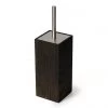 Wooden Toilet Brush & Holder Dark Oak