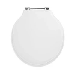 Imperial Etoile Standard Toilet Seat with Chrome Hinges - Gloss White