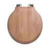 Imperial Etoile Soft Close Toilet Seat with Chrome Hinges - Natural Oak -Toilet Accessories shop XE50000120NSB P