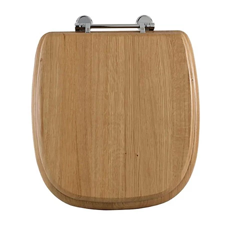 Imperial Radcliffe Standard Toilet Seat with Chrome Hinges - Natural Oak 3 Imperial Radcliffe Standard Toilet Seat with Chrome Hinges - Natural Oak