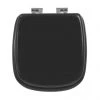 Imperial Radcliffe Soft Close Toilet Seat with Chrome Hinges - High Gloss Black -Toilet Accessories shop XW500SS150SN P