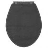 York Dark Grey Top Fixing Soft Close Toilet Seat 1 York Dark Grey Top Fixing Soft Close Toilet Seat -Toilet Accessories shop YRKTSG prod